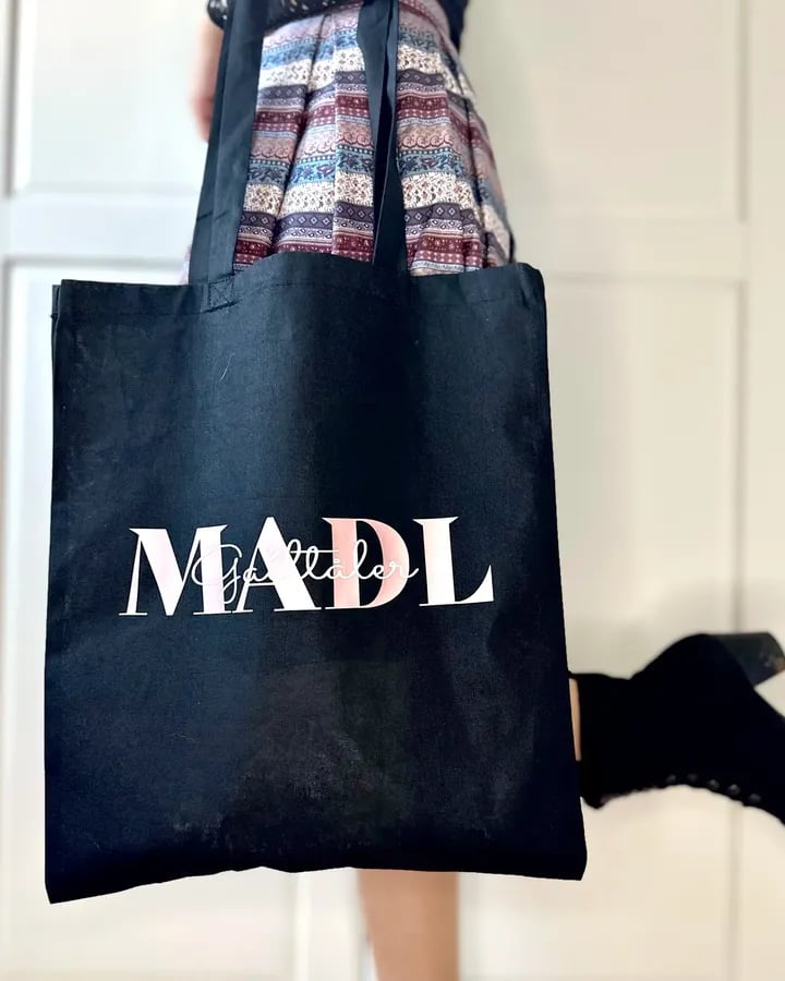 GAILTALER MADL // Baumwolltasche schwarz