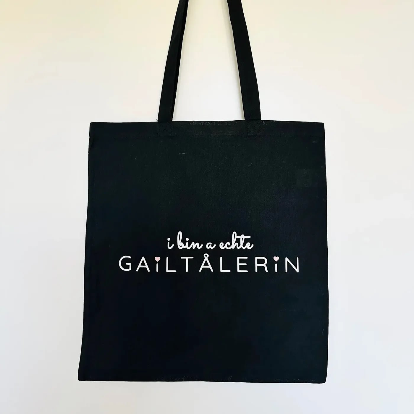 I BIN A ECHTE GAILTALERIN // Baumwolltasche schwarz