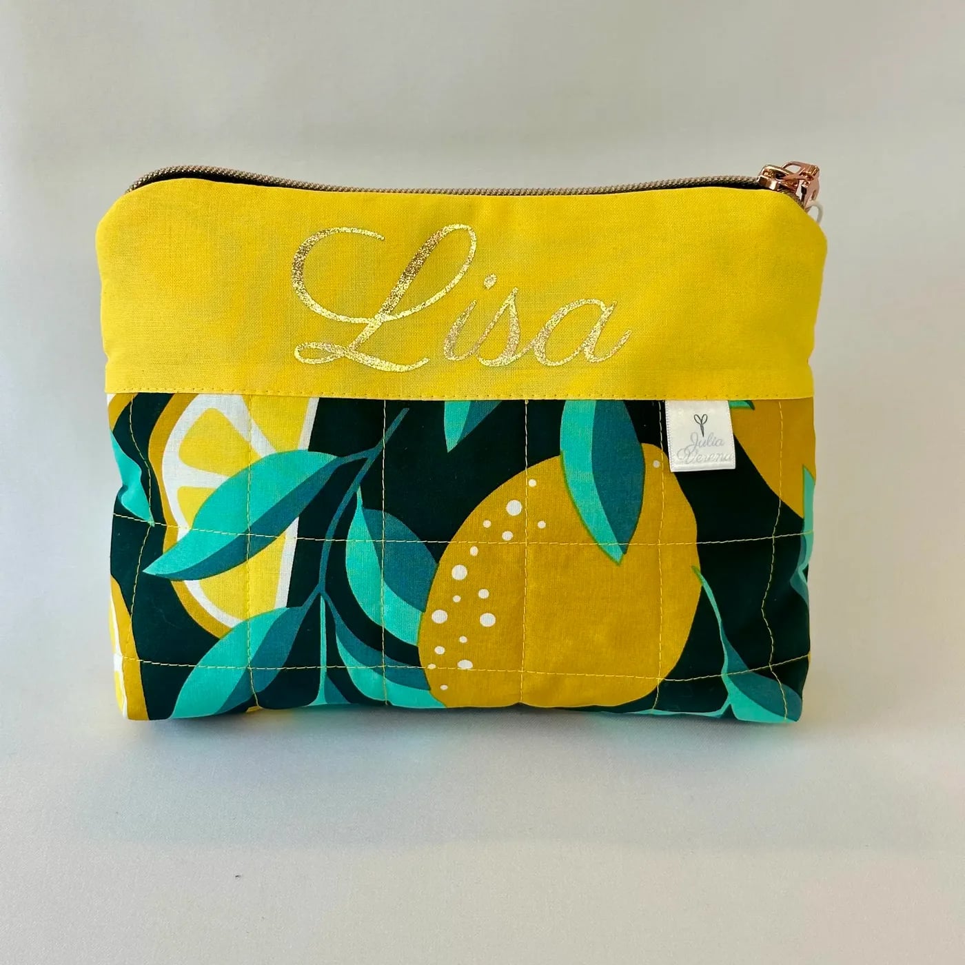 Kosmetiktasche ZITRUS - personalisierbar