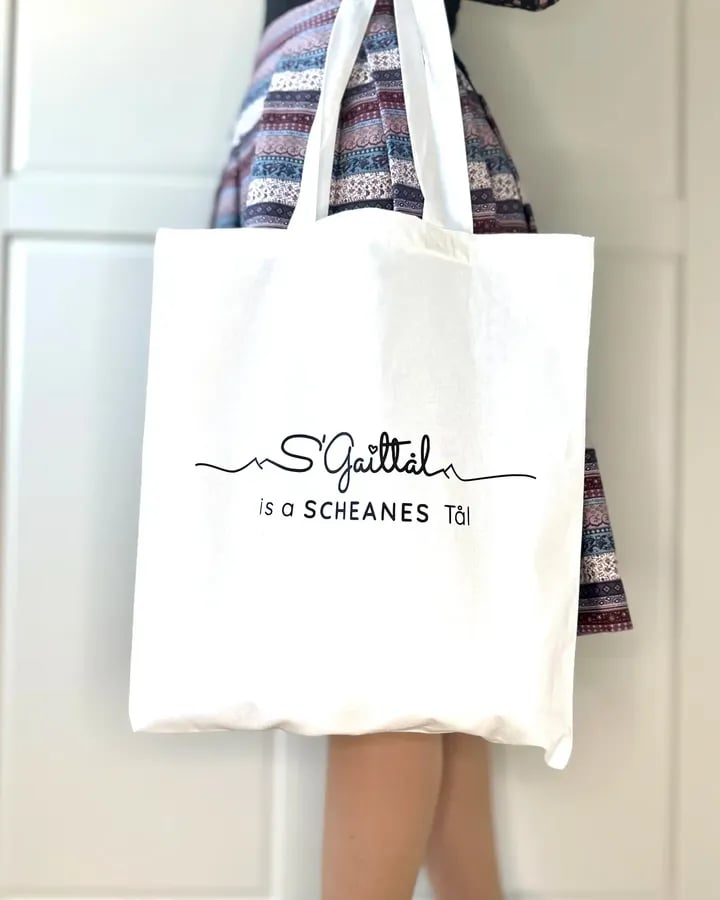 S'GAILTAL IS A SCHEANES TAL // Baumwolltasche weiß