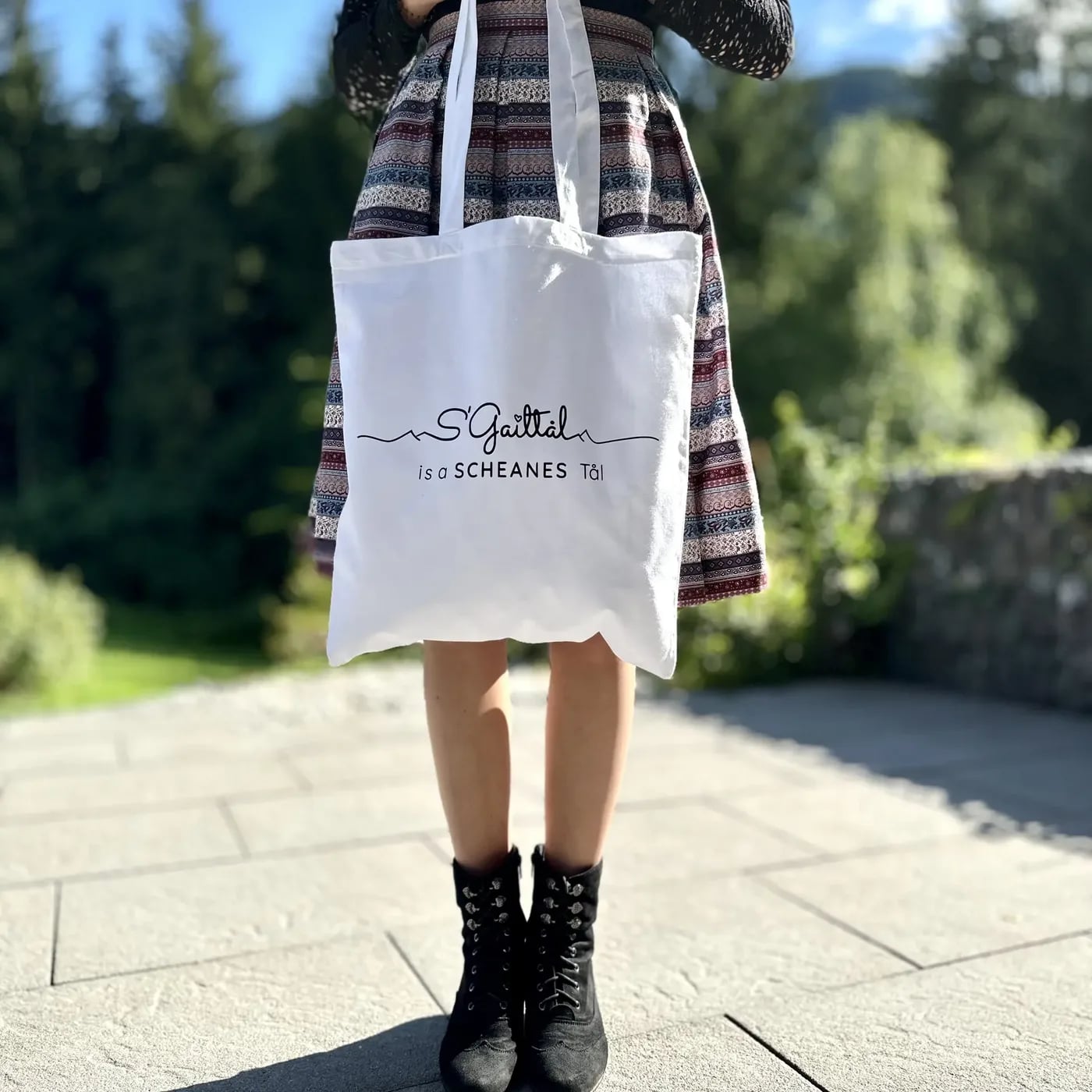 S'GAILTAL IS A SCHEANES TAL // Baumwolltasche weiß