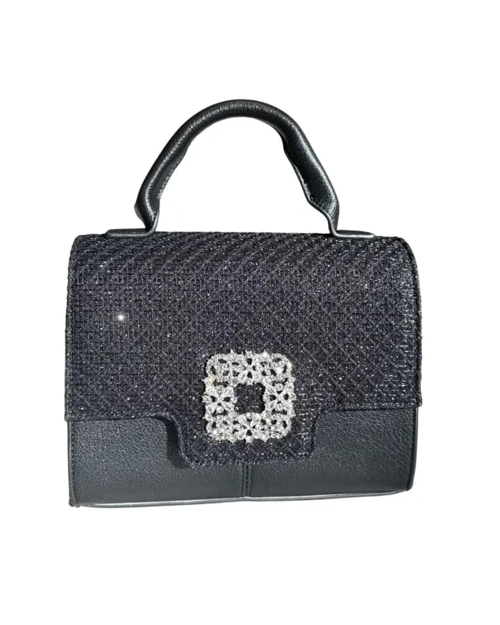Tasche BONNIE // schwarz glitzer