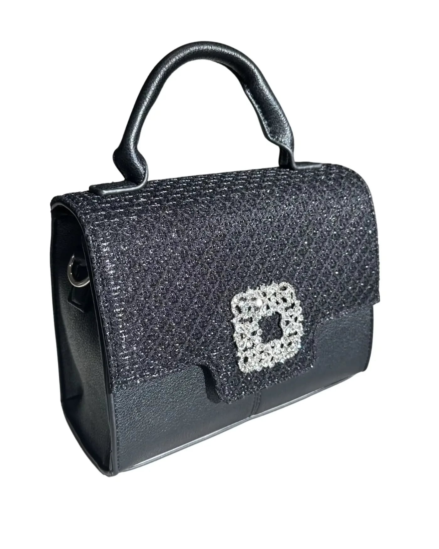 Tasche BONNIE // schwarz glitzer