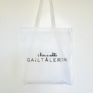 I BIN A ECHTE GAILTALERIN // Baumwolltasche weiß