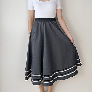 Trachtenrock MONA // dunkelgrau