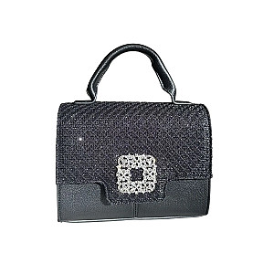 Tasche BONNIE // schwarz glitzer