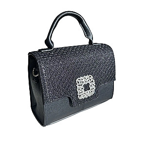 Tasche BONNIE // schwarz glitzer